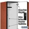 Salsbury Industries 2 Tier Designer Locker, 54"Wx76"Hx21"D, 6 Door, Cherry 18-22361CHE - alternate 3